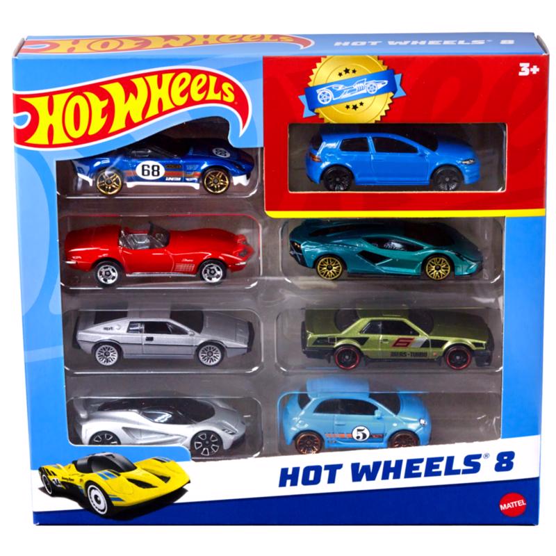 Hot Wheels Basic Car, Assorted Color - 8 Piece