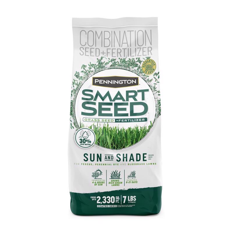 7035620 7 lbs Smart Seed Mixed Full Sun & Medium Shade Grass Seed - Case of 4