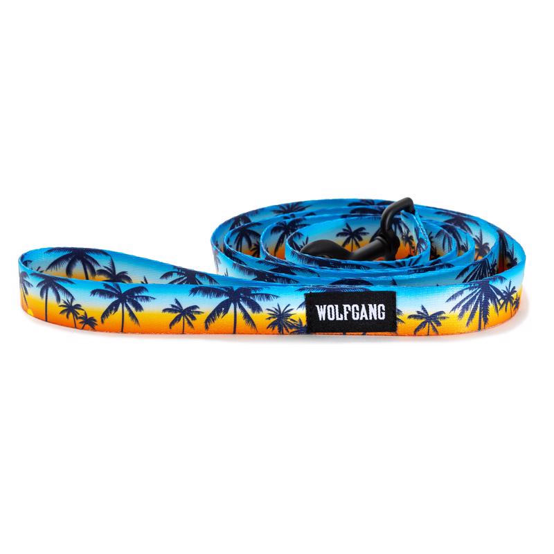 Picture of Wolfgang 8093081 6 in. Multi Color Sunset Palms Polyester Dog Leash&#44; Medium & Large