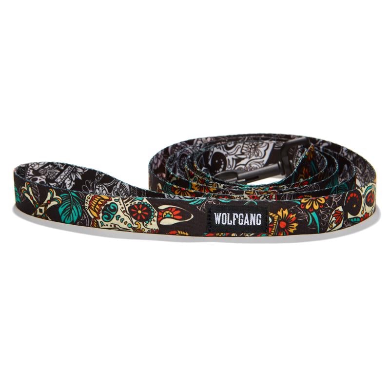 Picture of Wolfgang 8093095 6 in. Multi Color Los Muertos Polyester Dog Leash&#44; Medium & Large