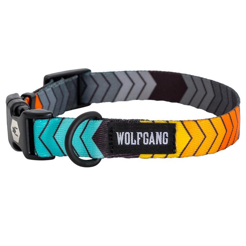 Picture of Wolfgang 8093077 26 in. Multi Color Chev Tech Polyester Dog Adjustable Collar&#44; Large