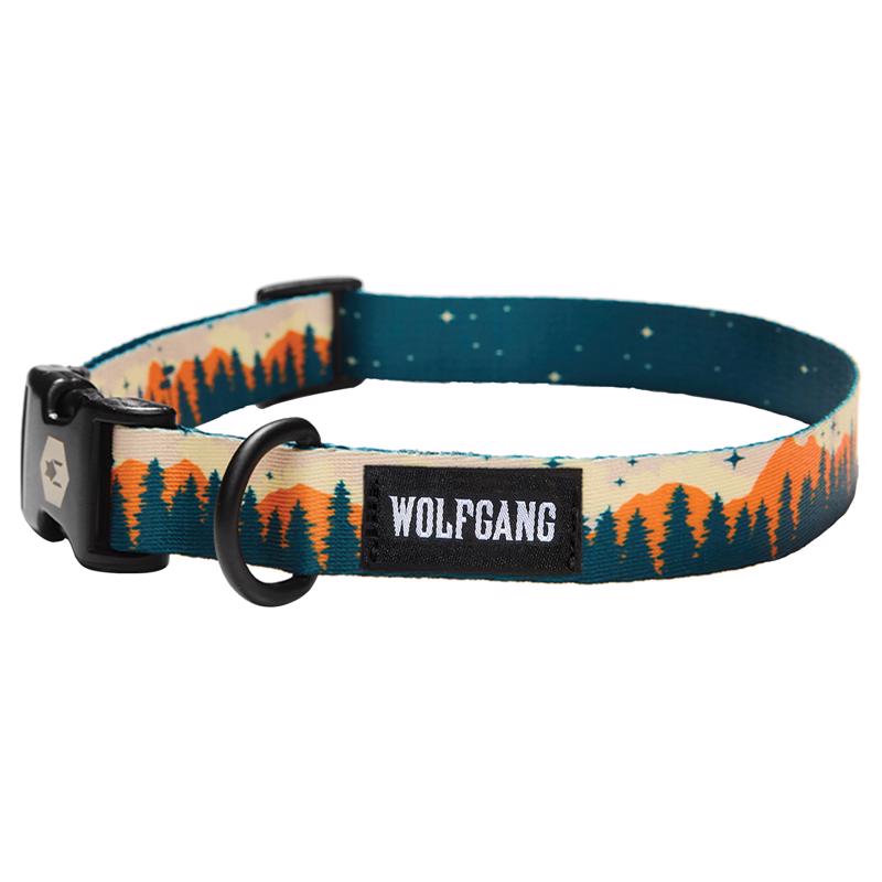 Picture of Wolfgang 8093208 26 in. Multi Color Over Land Polyester Dog Adjustable Collar&#44; Large