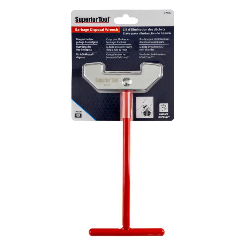 Garbage Disposal Wrench, Black & Red