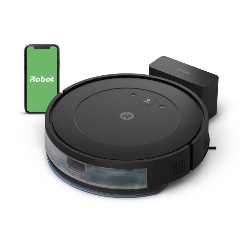 1035232 Bagless Cordless Standard Filter Wi-Fi Connected Robotic Vacuum & Mop, Black