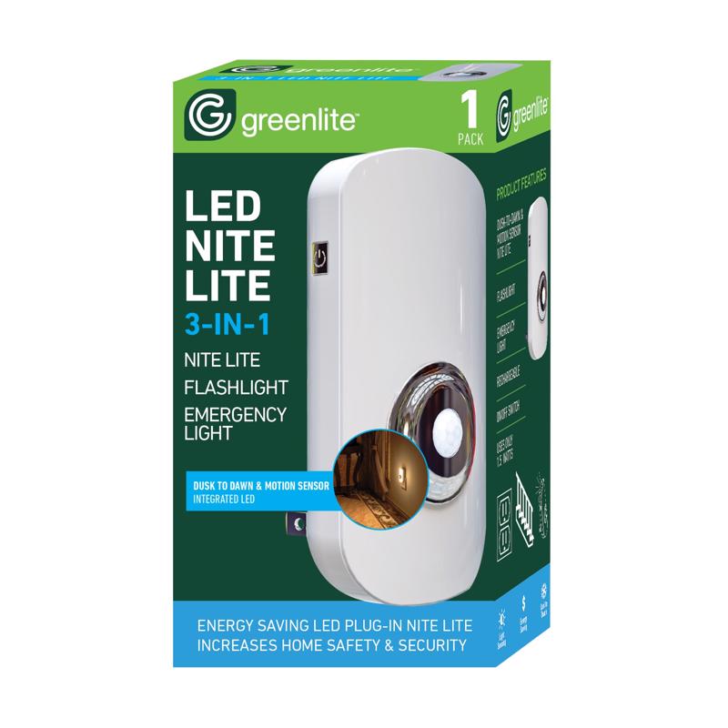 3016533 Automatic & Manual Plug-in 3-in-1 LED Night Light with Sensor