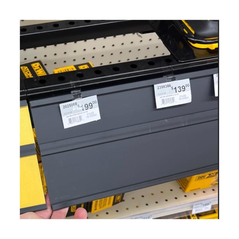 9098032 48 in. Aisle Marker Sign Holder - Plastic - Black
