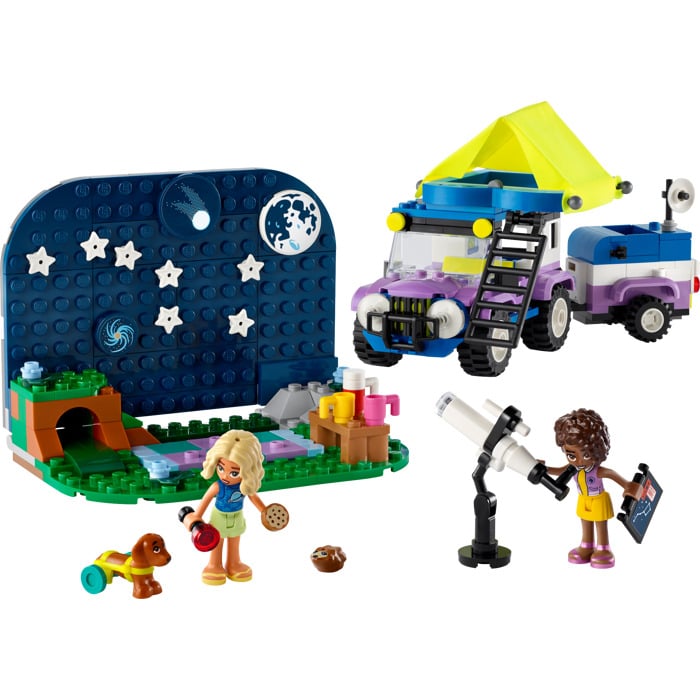 9095909 Friends Stargazing Camping Vehicle Building Set - ABS Plastic - Multi Color