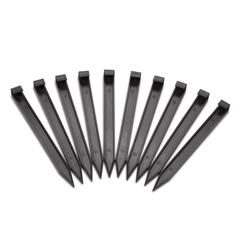 7007144 10 x 0.8 in. Anchoring Spike - Plastic - Black - Pack of 10
