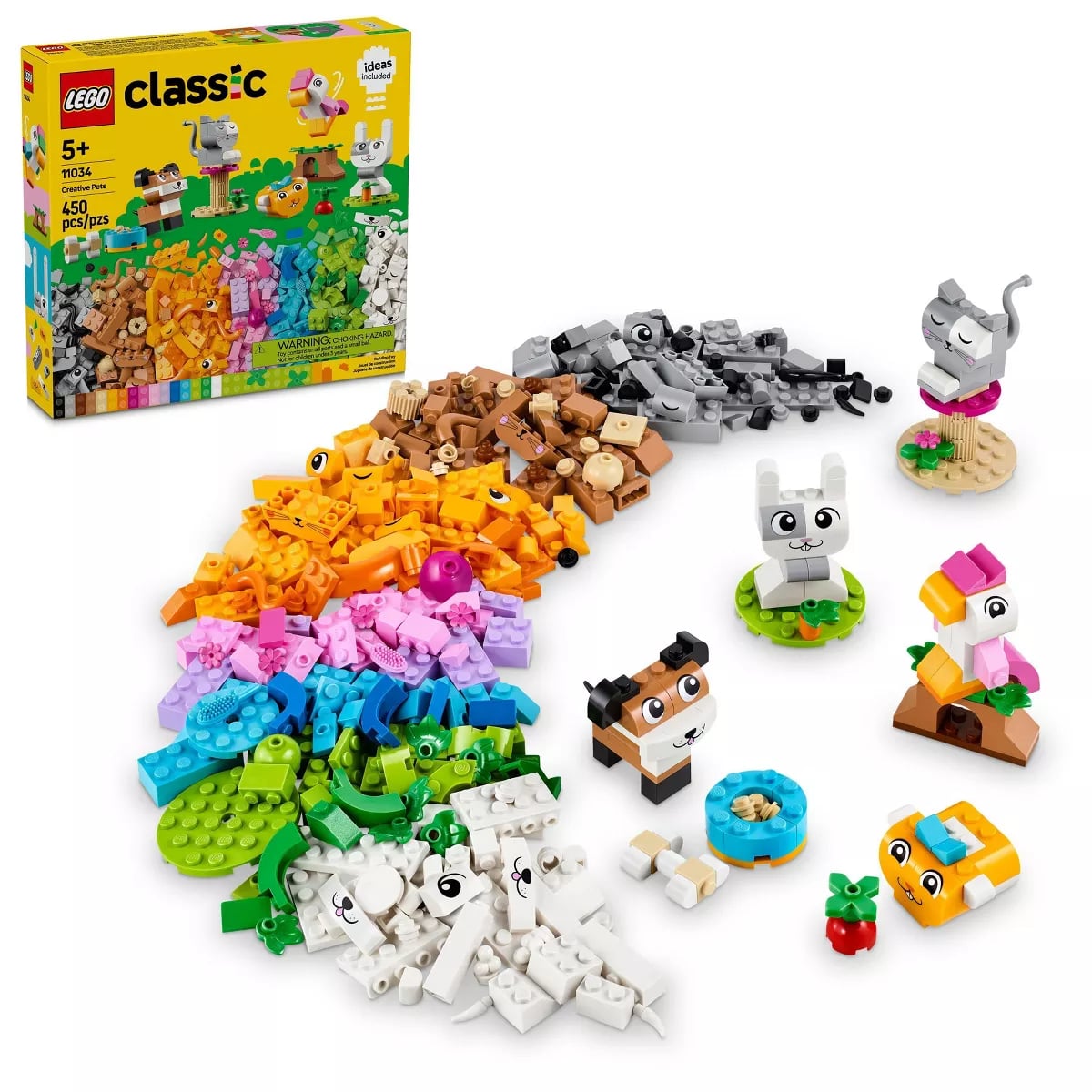 9095899 Classic Creative Pets Buildable Animal Toy - ABS Plastic - Multi Color