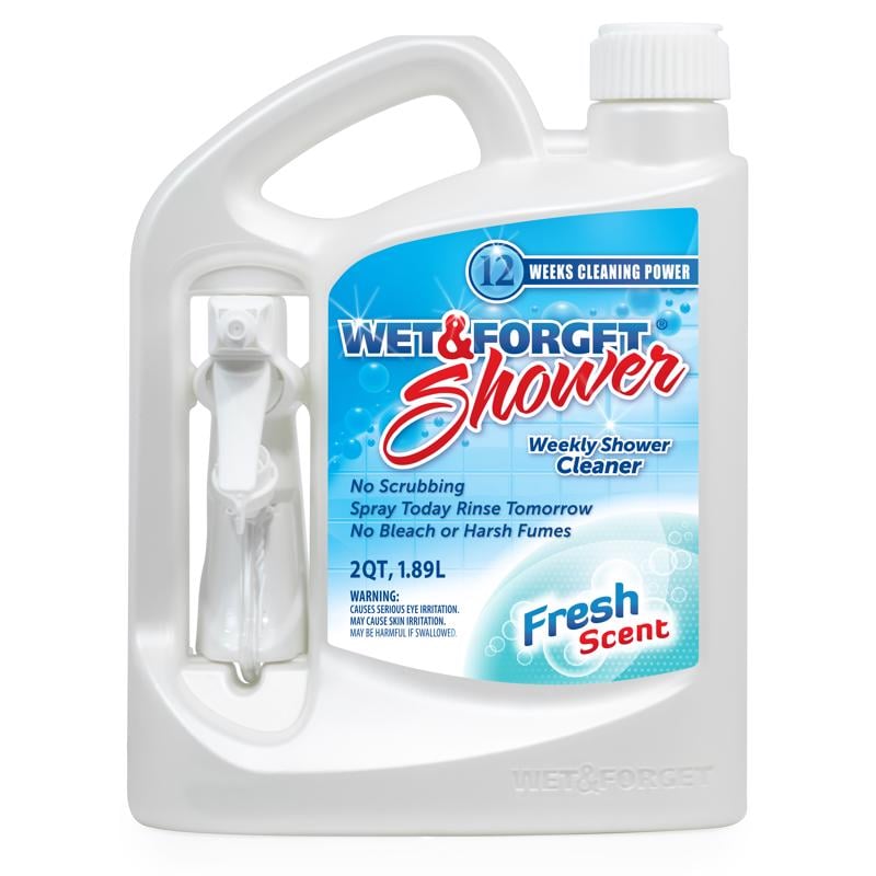 Wet & Forget 1035366 64 oz Fresh Scent Shower Cleaner Liquid - Pack of 4