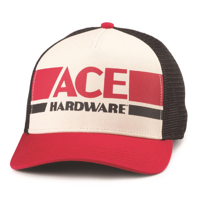 Logo Baseball Cap - Black, Ivory & Red - One Size Fits Most