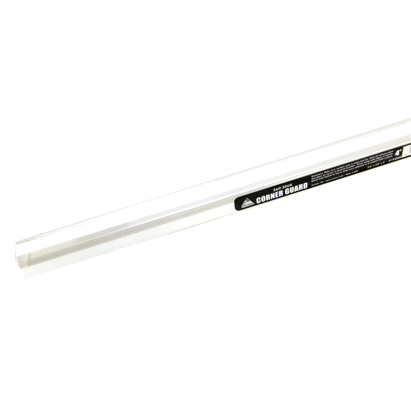 0.625 in. x 4 ft. Vinyl 90 Deg Corner Guard - Clear