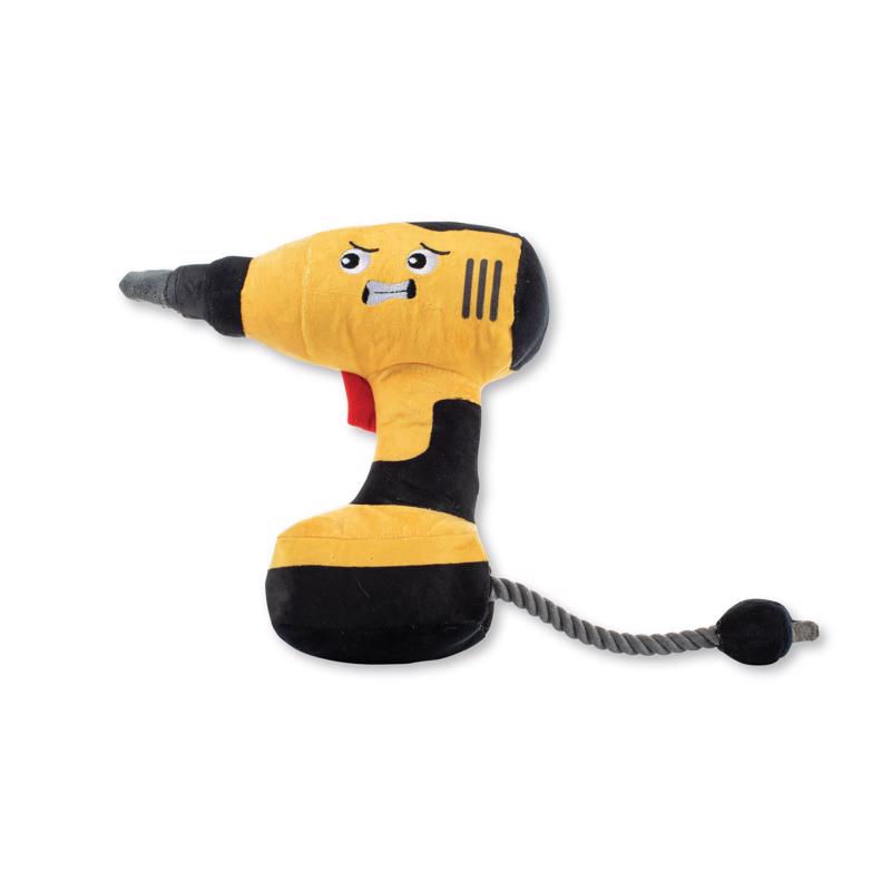 Picture of Fringe Studio 8102230 Plush Power Through Dog Toy - Black & Yellow