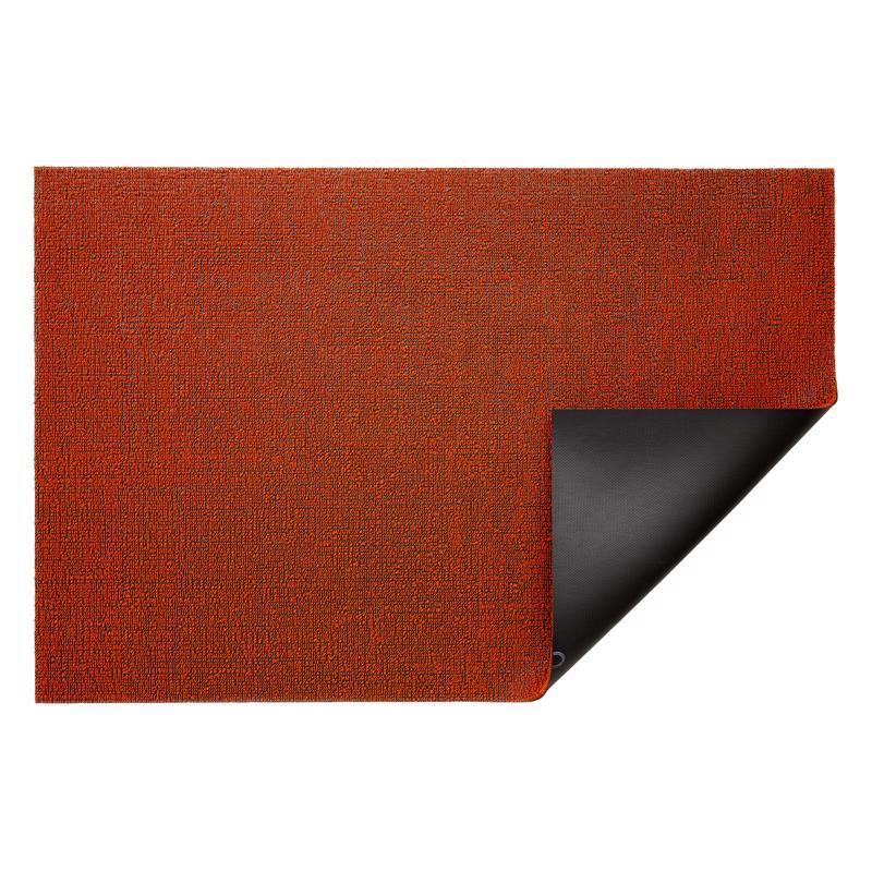 6077023 18 x 28 in. Solid Vinyl Door Mat, Orange