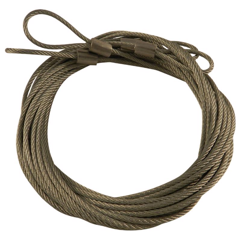 5056510 12 ft. x 0.13 in. Steel Extension Cables, Gray
