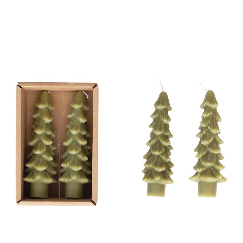 9096078 Green Christmas Tree Candle - 5 in. - Pack of 12