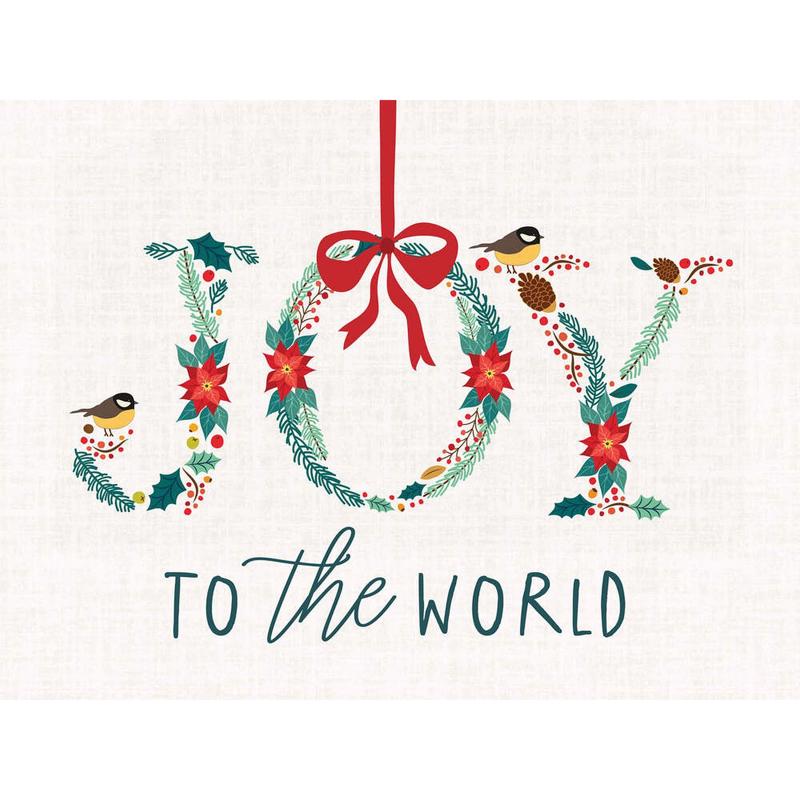 Picture of P Graham Dunn 9095873 5 in. Joy to the World Word Block&#44; Multi Color - Pack of 4