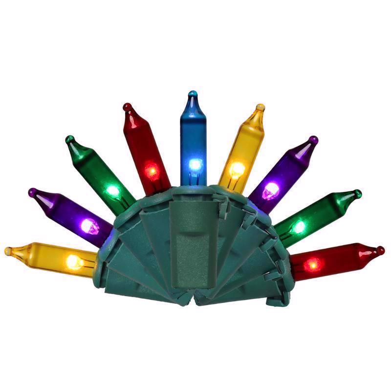 9096696 Classic LED T5 Multi Colored String Christmas Lights - 24.75 ft. - Pack of 12 - 100 Count