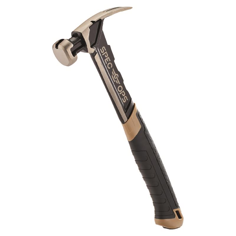 Steel Framing Hammer, 28 oz, Rip Claw, Milled Face, Shock-Absorbing Grip