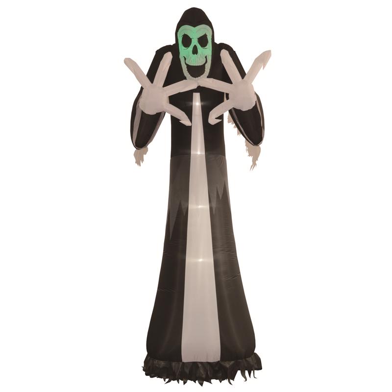 9096491 12 ft. Prelit Inflatable Grim Reaper