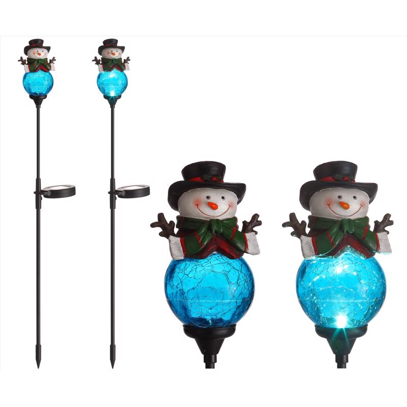 LED Clear Snowman 30 in. Pathway Decor - Pack of 12