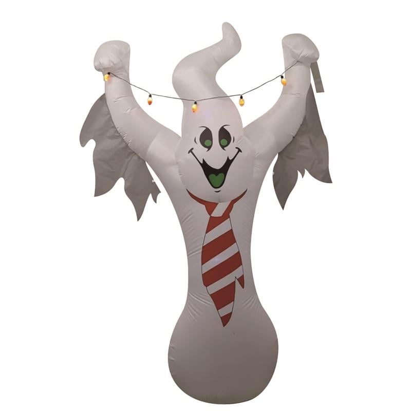 9096220 8 ft. LED Prelit Ghost with C9 Inflatable String Light