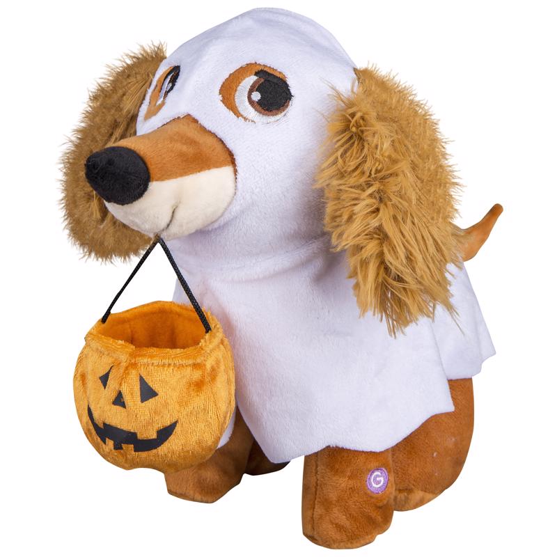 Gemmy  Animated Musical Plush Ghost Dog Halloween Decor