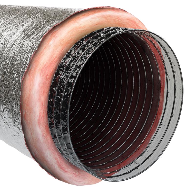25 ft. x 16 in. R4.2 Silver Poly Duct