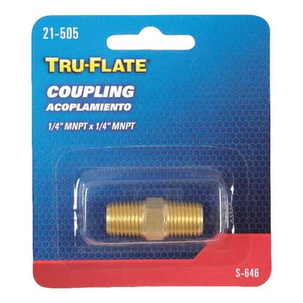13096 Tru-Flate Brass Coupling with 0.25 in. Male