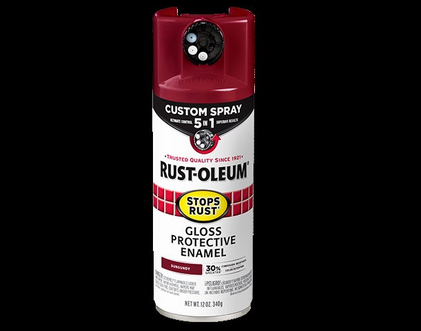 1034642 12 oz 5-In-1 Enamel Spray Paint, Gloss Burgundy