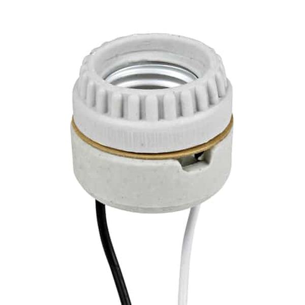 Leviton 32292 Porcelain Incandescent Medium Base Keyless Socket