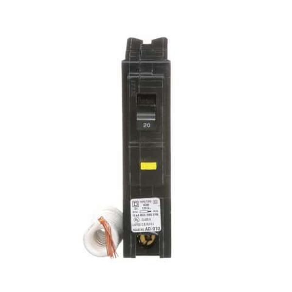 Schneider Electric 34029 Square D HomeLine 20A Surge Single Pole Circuit Breaker