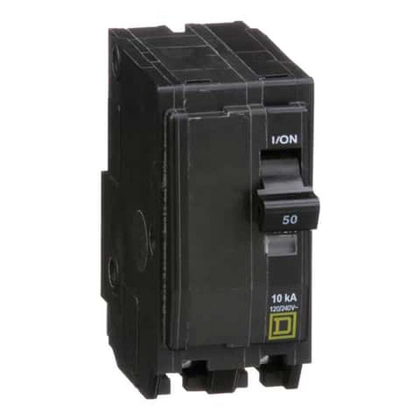 Schneider Electric 34109 Square D QO 50A Plug In 2-Pole Circuit Breaker