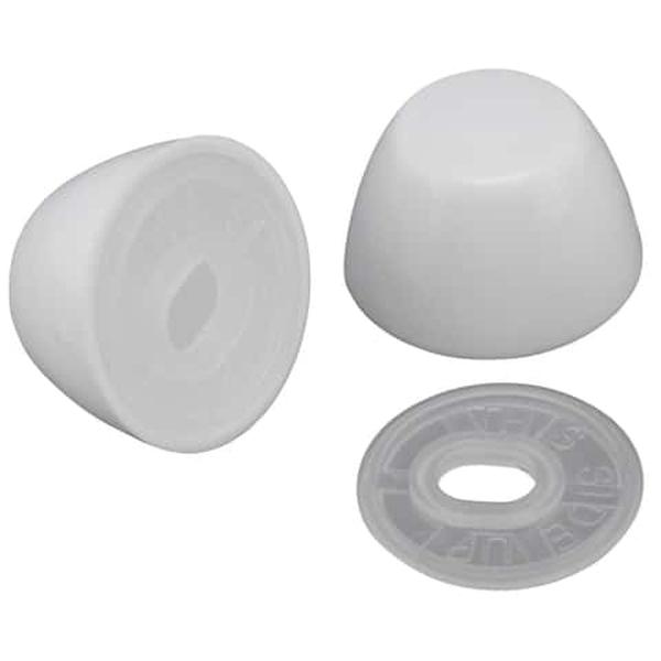4000310 Toilet Bolt Caps White Plastic for Universal