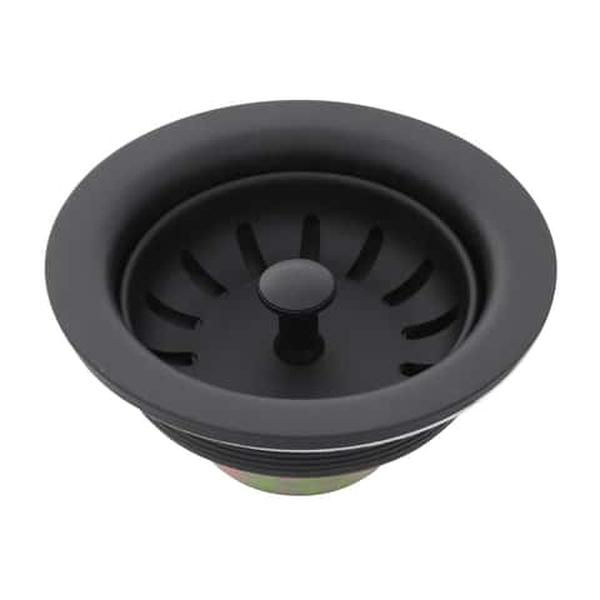 4010199 3.5 in. Matte Black Metal Basket Strainer Assembly