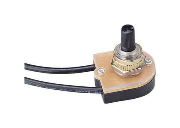 3531589 6A Single Pole Rotary Switch, Black