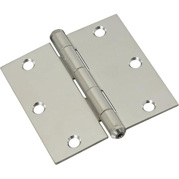 5006000 3.5 in. Square Corner Stainless Steel Door Hinge