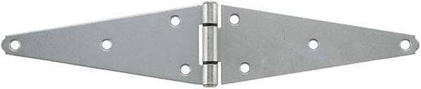 5006378 8 in. Galvanized Steel Heavy Duty Strap Hinge