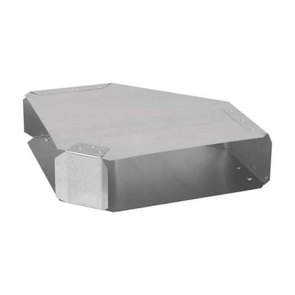47691 3.25 x 3.25 in. 90 deg Galvanized Steel Wall Stack Elbow