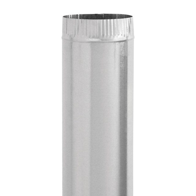 Galvanized Steel Furnace Pipe - 7 x 24 in. - Durable Venting Solution