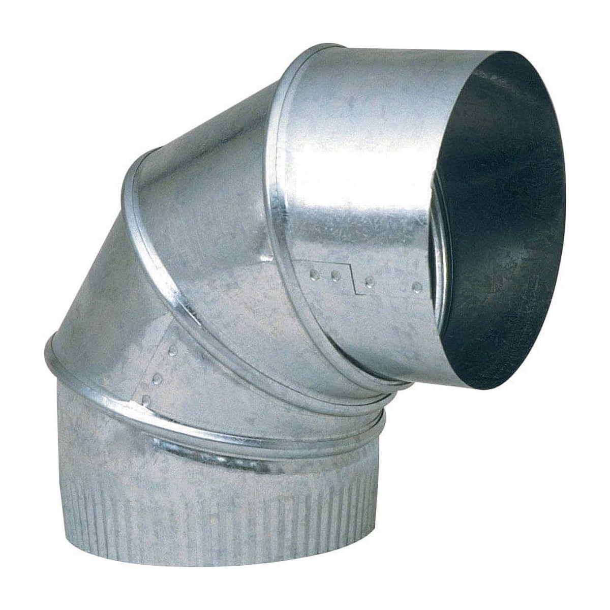40803 8 in. Dia. 0-90 deg 24 GA Galvanized Adjustable Elbow