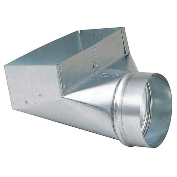 47724 10 x 6 in. Silver Galvanized Steel Register Boot