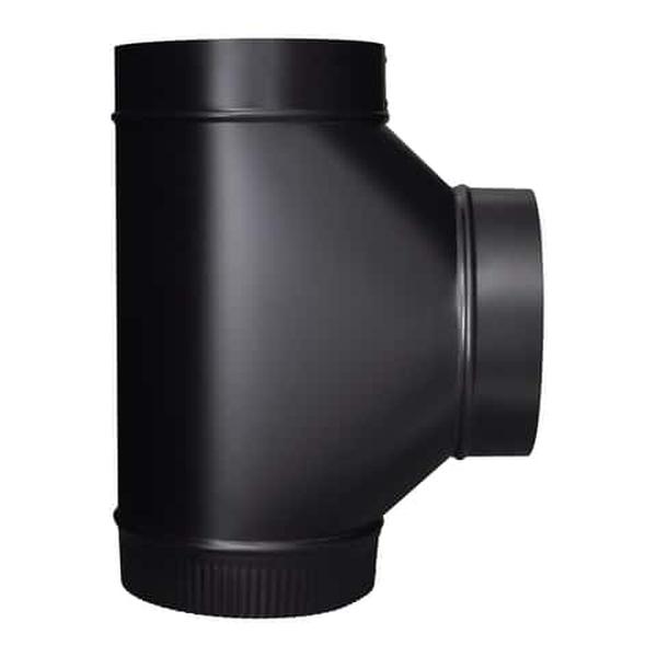 48674 7 x 7 x 7 in. Steel Stove Vent Single Tee