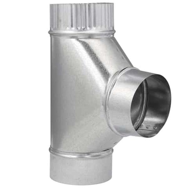 49499 4 x 4 x 4 in. Galvanized Steel Furnace Pipe Tee