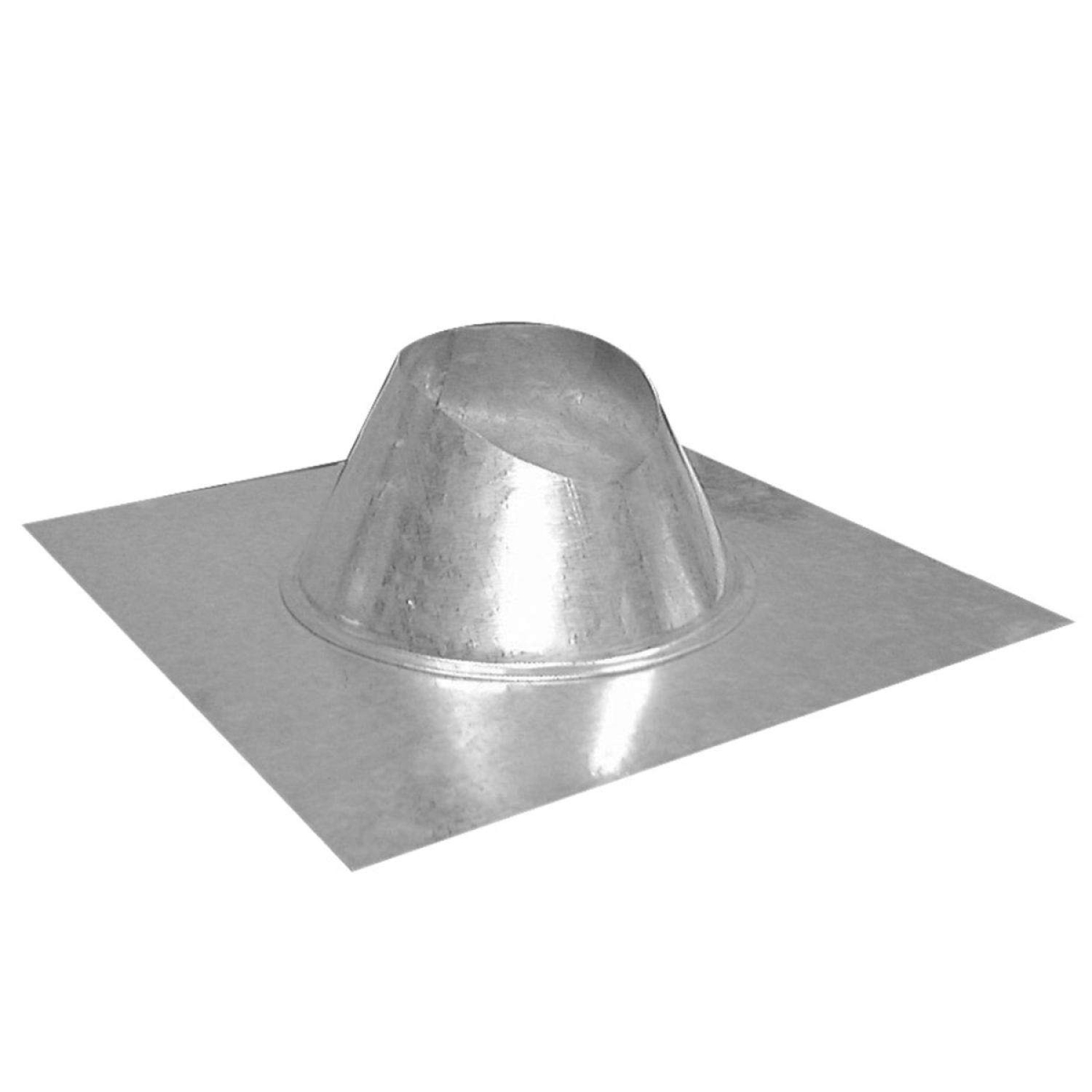 49845 4 in. 26 GA Galvanized Steel Adjustable Fireplace Roof Flashing