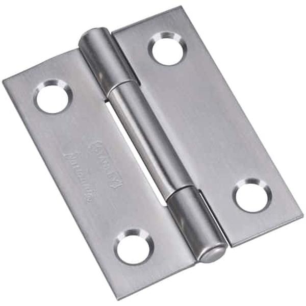 National Hardware 2 in. L Stainless Steel Narrow Hinge 2 pk