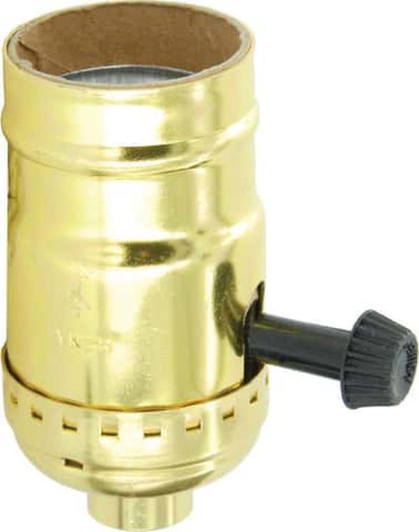 Leviton 30479 Metal Incandescent Medium Base Turn Knob Socket