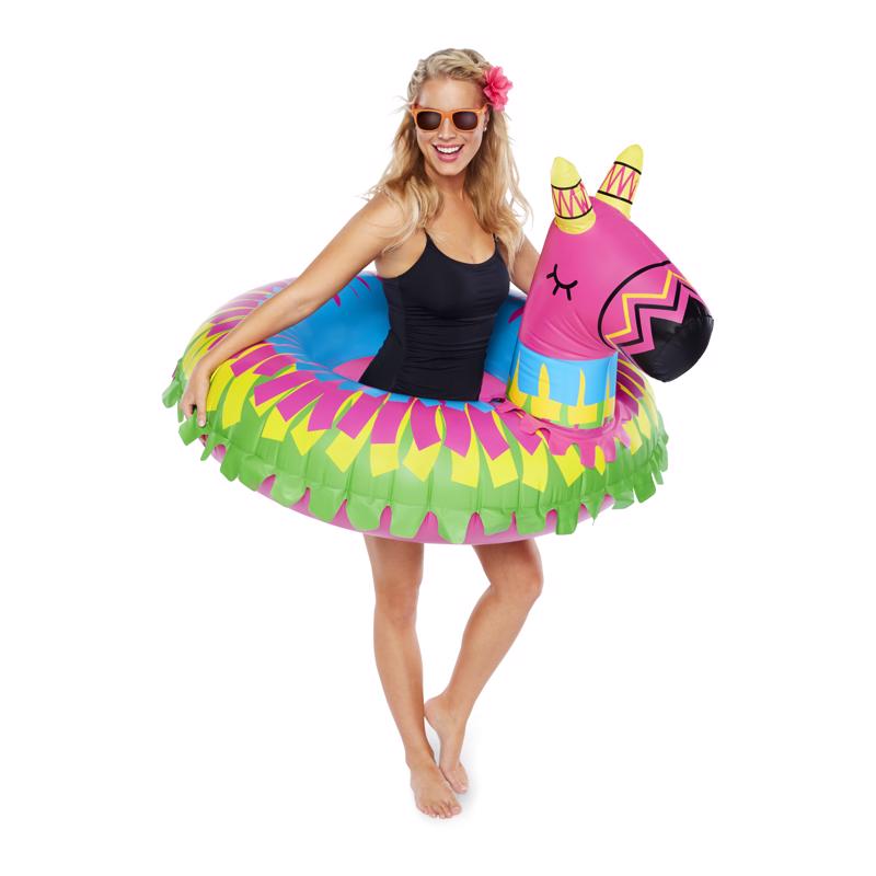 Inflatable Donkey Pinata Pool Float - Multi Color - 4ft - Fun Party Accessory