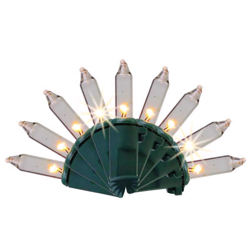 Classic LED T5 String Christmas Lights - Warm White - 24.75 ft - Pack of 12