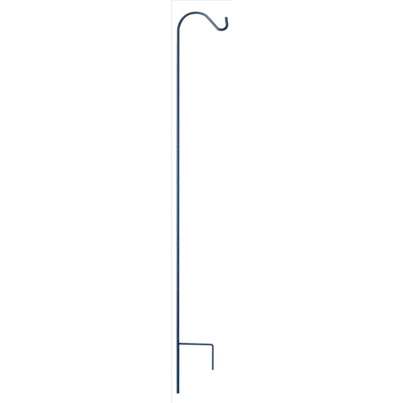 Steel Single Crook Plant Hook - Black - 64 in. - Durable Design